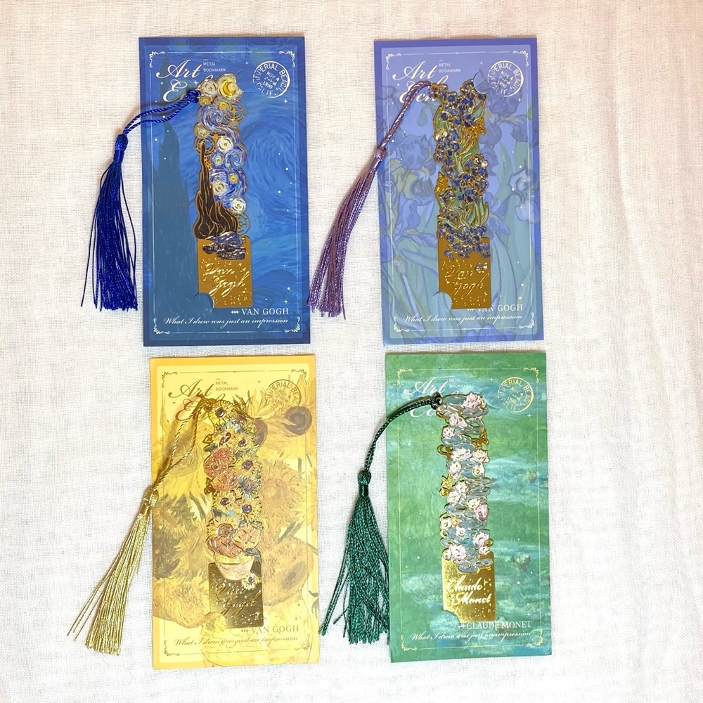 Metal Bookmarks | Choose One Beautifully Inspired by Van Gogh or Monet - Picture 2 of 10